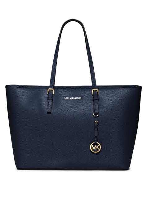 michael kors jet set travel bag navy|Michael Kors designer tote jet set.